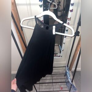 Black small dress lace back